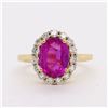 Image 1 : Positively Elegant Pink Sapphire and Diamond Ring