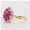 Image 2 : Positively Elegant Pink Sapphire and Diamond Ring