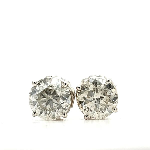 2.15 CTW Diamond Solitaire Stud Earrings