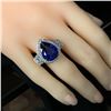 Image 14 : Bold Tanzanite and Mixed-Cut Diamond Ring
