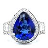 Image 1 : Bold Tanzanite and Mixed-Cut Diamond Ring