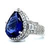 Image 2 : Bold Tanzanite and Mixed-Cut Diamond Ring