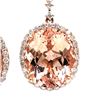 Image 3 : Dangling Morganite and Diamond Earrings