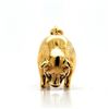 Image 2 : Truffle Hunter 18K Yellow Gold Pig Pendant HEAVY