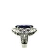 Image 3 : Impressive Iolite and Ornate Diamond Halo Ring