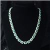 Image 10 : Enchanting Emerald and Diamond Eternity Necklace