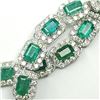 Image 4 : Enchanting Emerald and Diamond Eternity Necklace