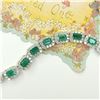 Image 9 : Enchanting Emerald and Diamond Eternity Necklace