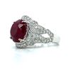 Image 2 : GIA African Ruby and Diamond Designer Ring PLT