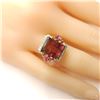 Image 5 : Watermelon Tourmaline, Sapphire and Diamond Ring