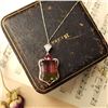 Image 5 : Watermelon Tourmaline, Ruby, and Diamond Necklace
