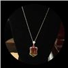 Image 7 : Watermelon Tourmaline, Ruby, and Diamond Necklace