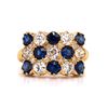 Image 1 : Incredibly Unique Sapphire and Diamond Ring