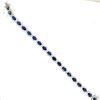 Image 3 : Blue Sapphire and Diamond Eternity Bracelet