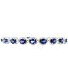 Image 4 : Blue Sapphire and Diamond Eternity Bracelet