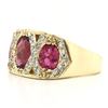 Image 2 : Crafted Pink Tourmaline and Diamond Trinity Ring