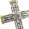 Image 3 : Round and Baguette Diamond Cross Pendant