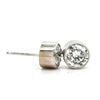 Image 2 : Bezel-Set Diamond Stud Solitaire Earrings