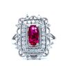 Image 1 : Rare Beauty - Unheated Ruby & Diamond Ring GIA