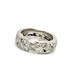 Image 2 : Platinum and Diamond Eternity Leaf & Vine Band