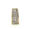 Image 1 : Princess-Cut Diamond Slide Pendant Invisible Set