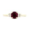 Image 1 : Petite Ruby and Diamond Ring