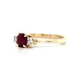 Image 2 : Petite Ruby and Diamond Ring