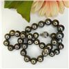 Image 2 : Natural Gray - Purplish Pink Tahitian Pearl Strand