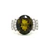 Image 2 : Gorgeous Green Tourmaline and Diamond Ring