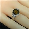 Image 4 : Gorgeous Green Tourmaline and Diamond Ring