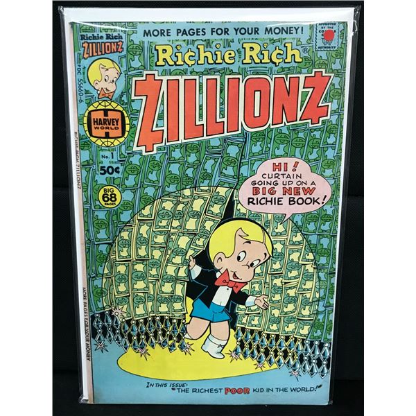 HARVEY COMICS NO.1 RICHIE RICH ZILLIONS