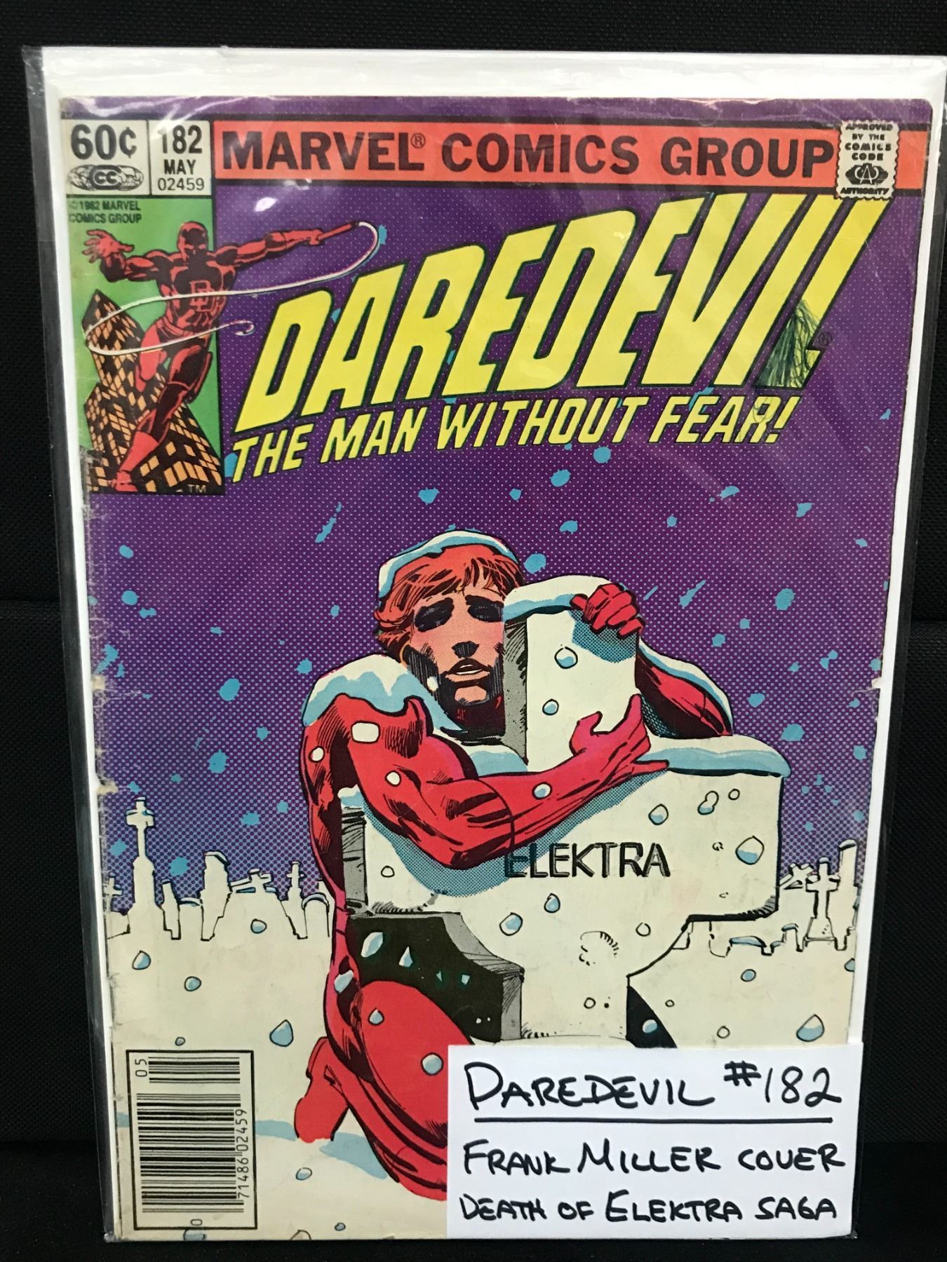MARVEL COMICS NO.182 DAREDEVIL THE MAN WITHOUT FEAR (FRANK MILLER COVER)
