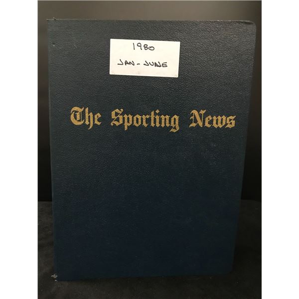 1980 THE SPORTING NEWS JAN TO JUNE IN DISPLAY BINDER