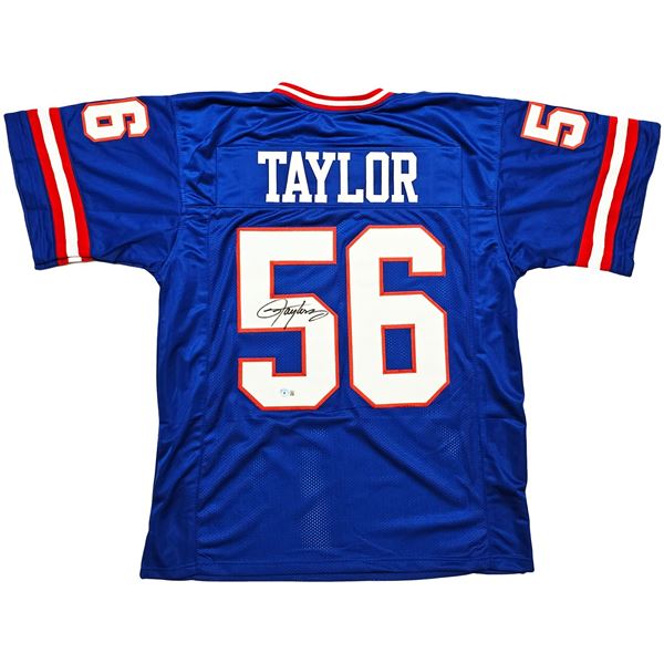 LAWRENCE TAYLOR SIGNED NY GIANTS JERSEY (BECKETT COA)