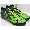 Image 1 : RUSSELL WILSON SIGNED UNDER ARMOUR FOOTBALL CLEATS (WILSON COA)