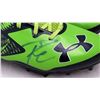 Image 2 : RUSSELL WILSON SIGNED UNDER ARMOUR FOOTBALL CLEATS (WILSON COA)