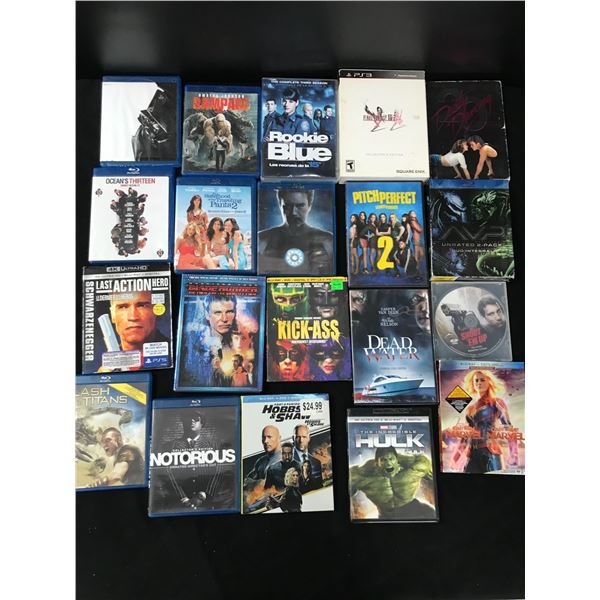 BLUE RAY DVD LOT