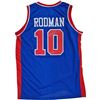 Image 1 : DENNIS RODMAN SIGNED DETROIT PISTONS JERSEY (FROZEN POND COA)