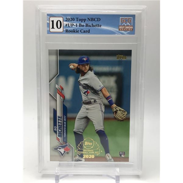 2020 TOPPS NBCD NO.UP-1 BO BICHETTE ROOKIE CARD GCG GRADED 10