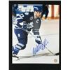 Image 1 : WENDEL CLARK SIGNED TORONTO MAPLE LEAFS 8 X 10 (FROZEN POND COA)