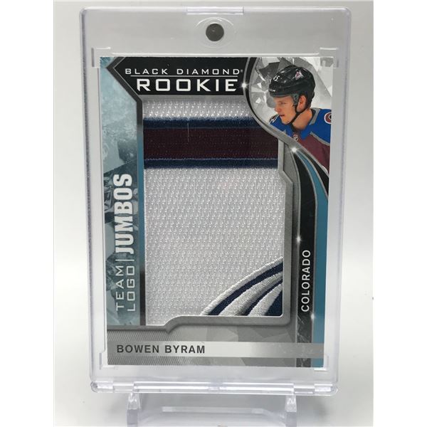 2021 UPPER DECK BLACK DIAMOND BOWEN BYRAM TEAM LOGO JUMBO ROOKIE CARD