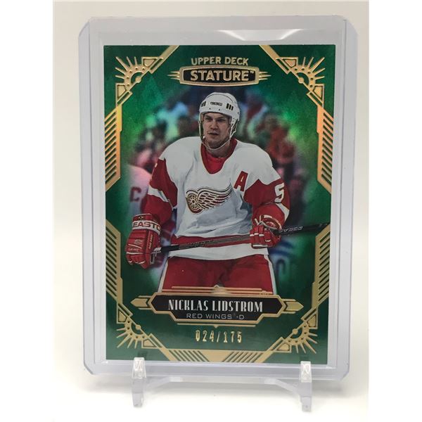 2021 UPPER DECK STATURE NICKLAS LIDSTROM GREEN 24/175