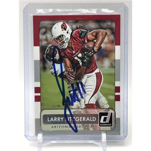 2015 PANINI DONRUSS NO.72 LARRY FITZGERALD AUTO