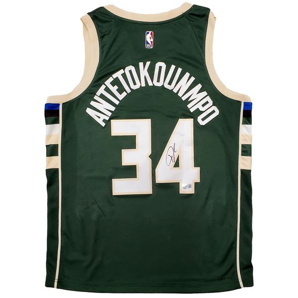 GIANNIS ANTETOKOUNMPO SIGNED BUCS BASKETBALL JERSEY (BECKETT COA)