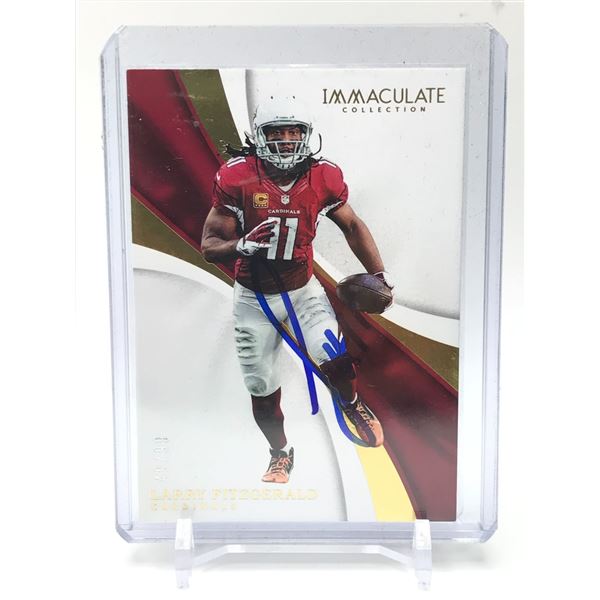 2017 PANINI IMMACULATE NO.2 LARRY FITZGERALD AUTO