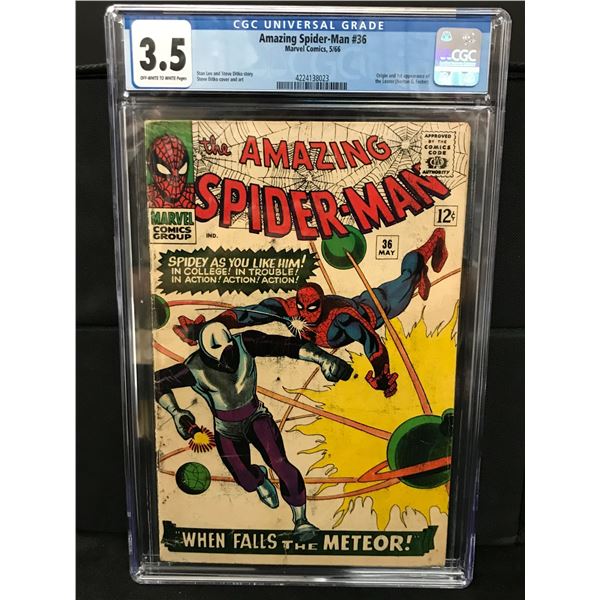 MARVEL COMICS NO.36 AMAZING SPIDERMAN CGC GRADED 3.5