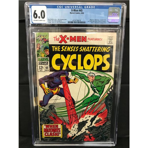 MARVEL COMICS NO.45 XMEN CGC GRADED 6.0