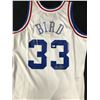 Image 1 : LARRY BIRD SIGNED MICHELL AND NESS NBA ALL STAR GAME JERSEY (SMUDGE) BECKETT COA)