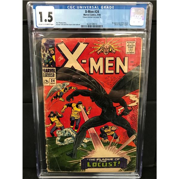 MARVEL COMICS NO.24 X-MEN CGC GRADED 1.5