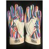 Image 2 : DAVID JOHNSON SIGNED GAMES USED FOOTBALL GLOVES (GCG HOLO)